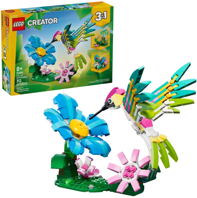 Creator 3in1 Wild Animal: Colorful Hummingbird - 31384
