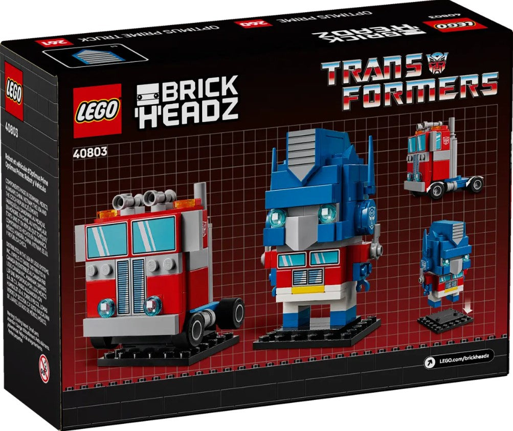 Brickheadz Optimus Prime Robot & Vehicle - 40803