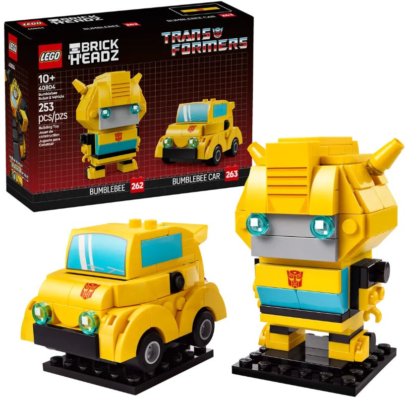 Brickheadz Bumblebee Robot & Vehicle - 40804