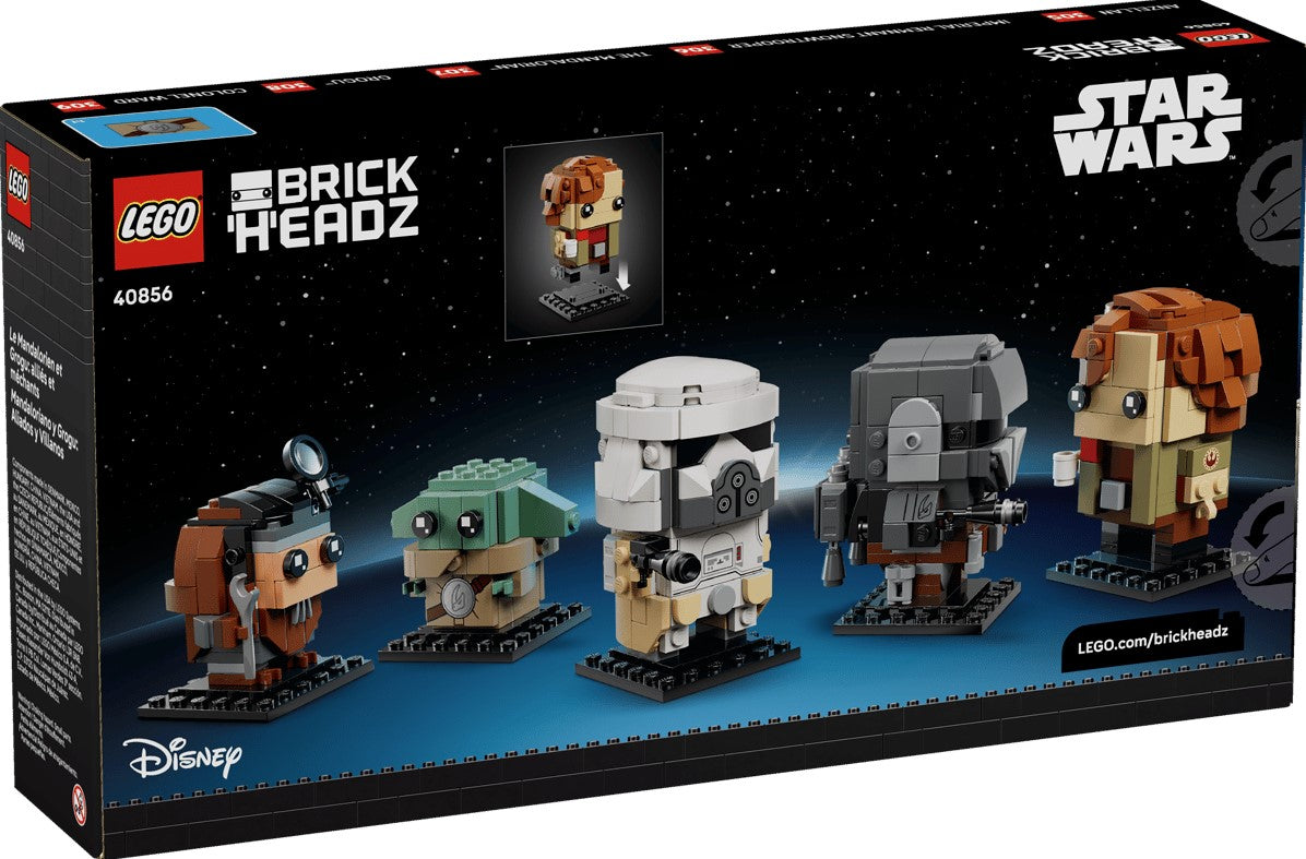 Brickheadz Star Wars The Mandalorian and Grogu: Allies & Villains - 40856