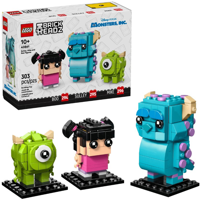 BrickHeadz Sulley, Mike and Boo Figures - 40861