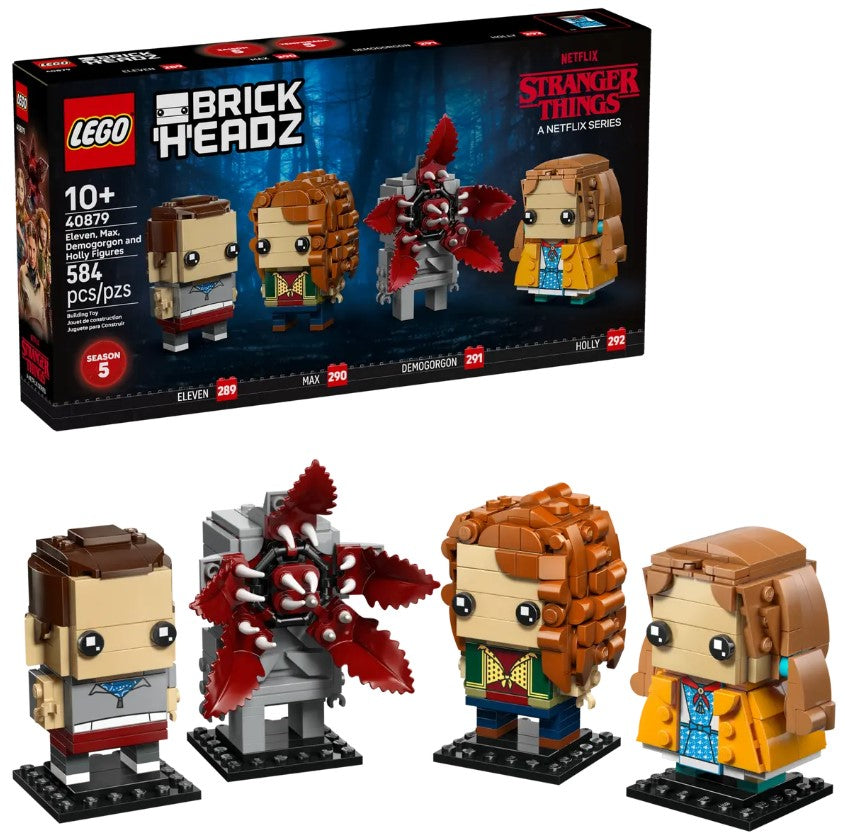 Brickheadz Stranger Things: Eleven, Max, Demogorgon and Holly Figures - 40879