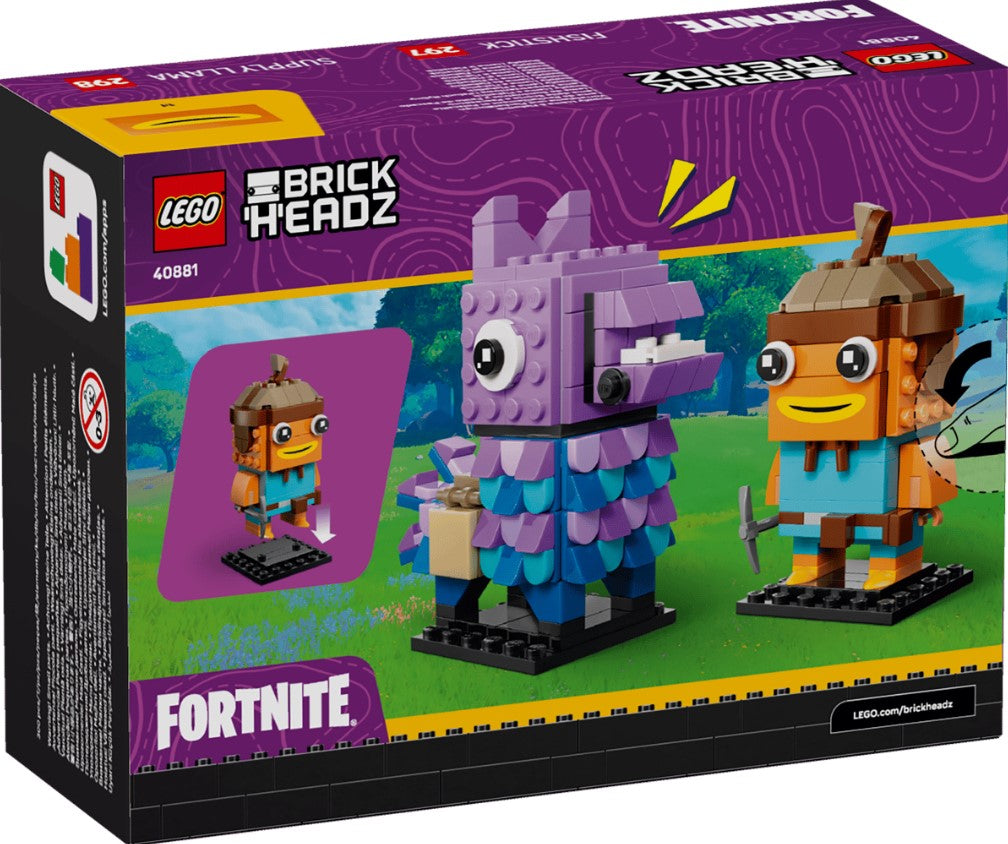 BrickHeadz Fortnite Supply Llama & Fishstick Figures - 40881