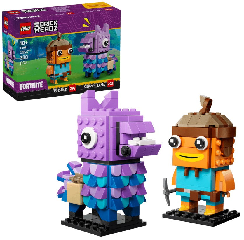 BrickHeadz Fortnite Supply Llama & Fishstick Figures - 40881