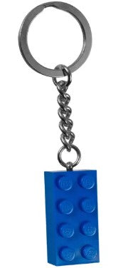 2x4 Blue Stud Key Chain - 850152