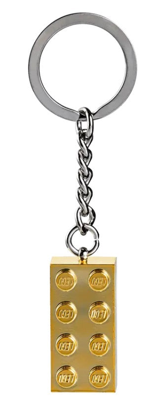 2x4 Gold Stud Key Chain - 850808