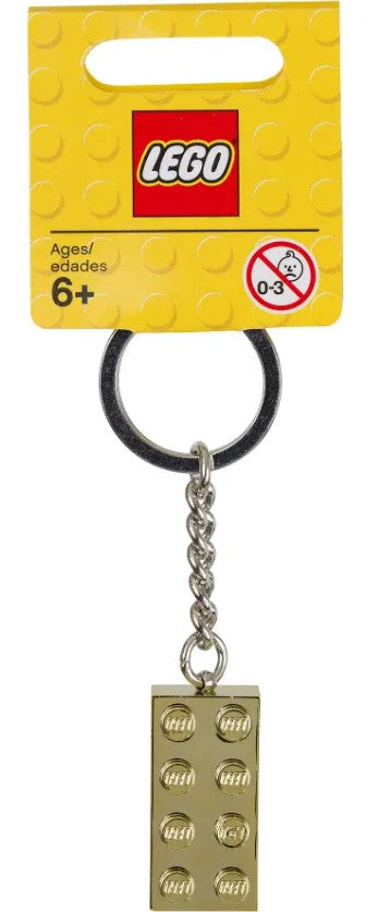 2x4 Gold Stud Key Chain - 850808