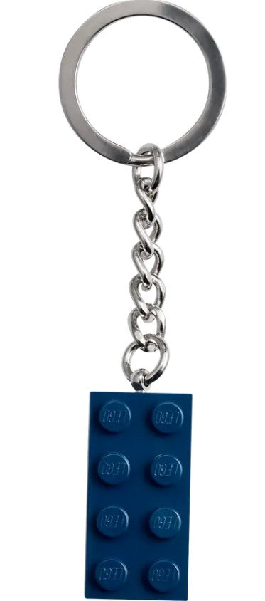 Earth Blue 2x4 Brick Key Chain - 854237