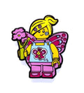 Minifigures Enamel Butterfly Girl Snap Button - 53167