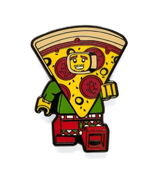 Minifigures Enamel Pizza Guy Snap Button - 53189