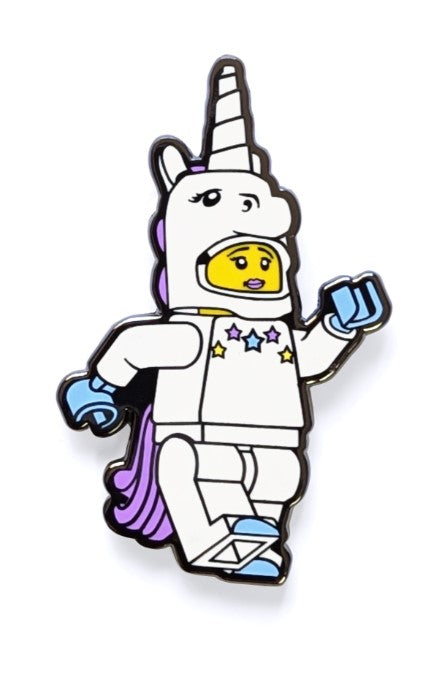 Minifigures Enamel Unicorn Girl Snap Button - 53138