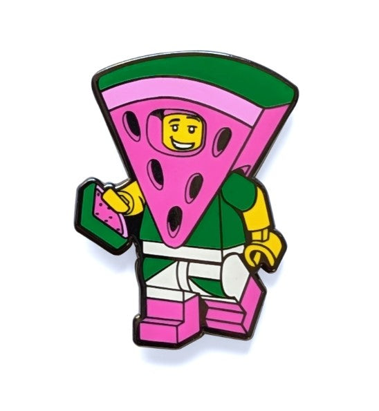 Minifigures Enamel Watermelon Guy Snap Button - 53136